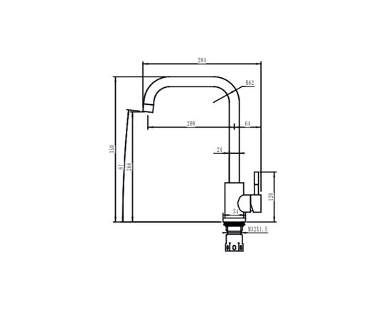 Смеситель Interline ANGLE sateen, изображение 8 Смеситель Interline ANGLE sateen, изображение 8
