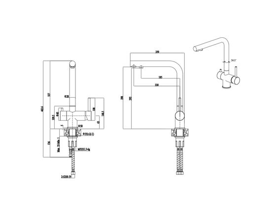 Смеситель Interline Storm new Sateen, изображение 8