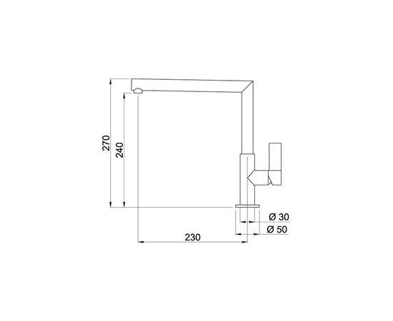 Смеситель Elleci Ares white 96, изображение 2 Смеситель Elleci Ares white 96, изображение 2