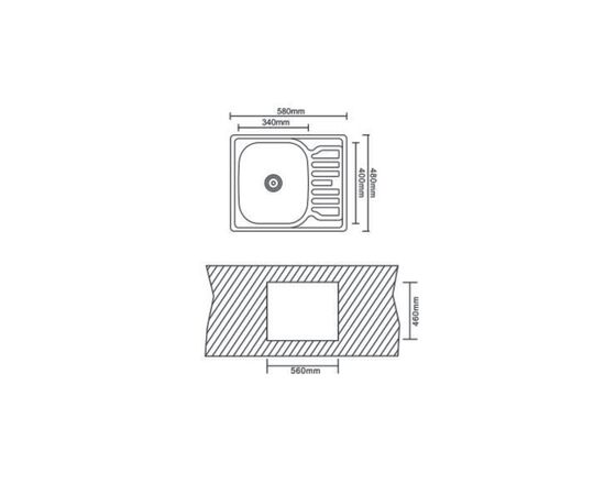 Мойка кухонная Interline KARE sateen, изображение 8