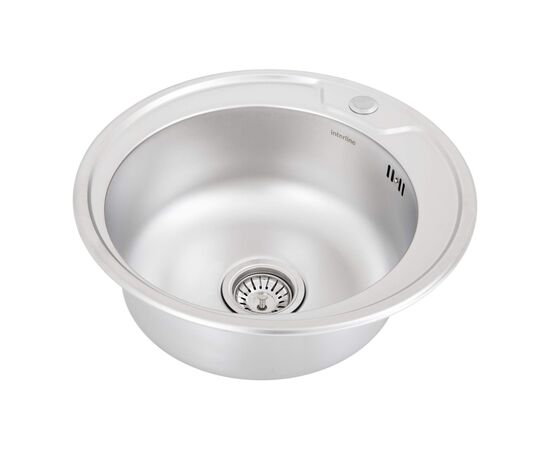 Мойка кухонная Interline VOLTA sateen, изображение 2 Мойка кухонная Interline VOLTA sateen, изображение 2