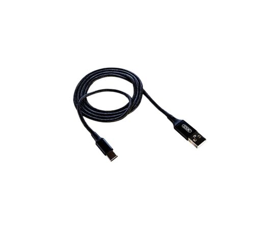 Дата кабель USB 2.0 AM to Type-C 2.0m NB143 Braided Black XO (XO-NB143C2-BK), изображение 2