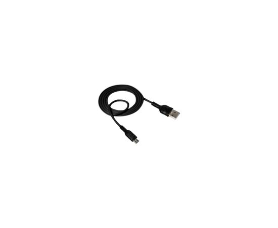Дата кабель USB 2.0 AM to Micro 5P 1.0m NB212 2.1A Black XO (XO-NB212m-BK), изображение 2
