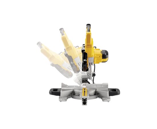 Торцовочная пила DeWALT DWS773, 1300 Вт, диск 216х30 мм (DWS773), изображение 3 Торцовочная пила DeWALT DWS773, 1300 Вт, диск 216х30 мм (DWS773), изображение 3