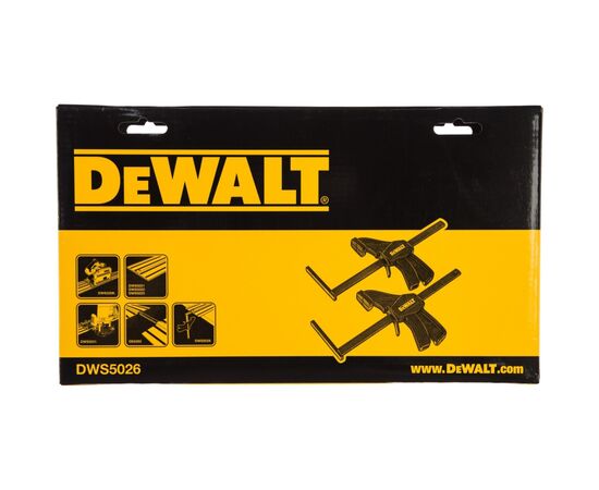 Струбцина DeWALT для направляющих шин DWS5021/DWS5022/DWS5023, 2 шт (DWS5026), изображение 7 Струбцина DeWALT для направляющих шин DWS5021/DWS5022/DWS5023, 2 шт (DWS5026), изображение 7