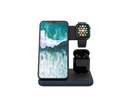 Зарядний пристрій Canyon WS-302 3in1 Wireless (CNS-WCS302B)