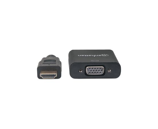 Переходник HDMI M to VGA F (without audio) Manhattan Intracom (151467), изображение 2 Переходник HDMI M to VGA F (without audio) Manhattan Intracom (151467), изображение 2