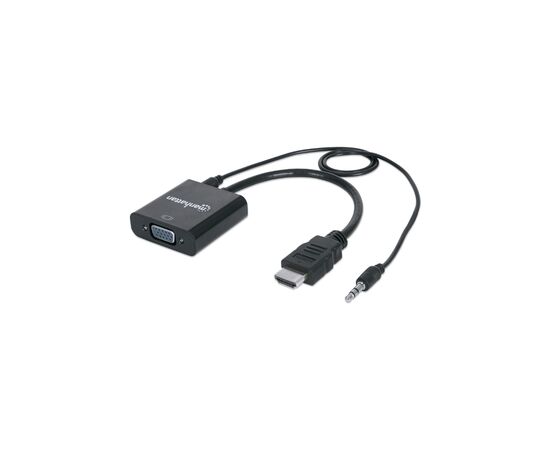 Переходник HDMI M to VGA F (with audio) Manhattan Intracom (151559)