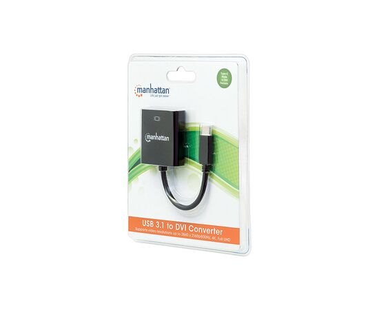 Переходник USB3.1 Type-C to DVI (F) Manhattan Intracom (152051), изображение 2 Переходник USB3.1 Type-C to DVI (F) Manhattan Intracom (152051), изображение 2