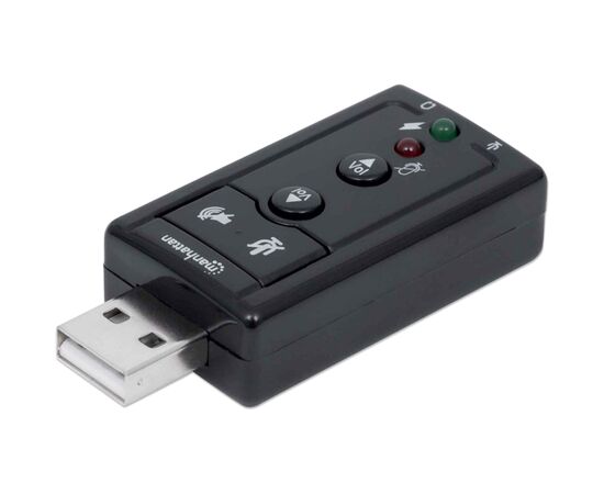 Звукова плата Intracom USB Manhattan 3D 7.1 Surround RTL (152341)