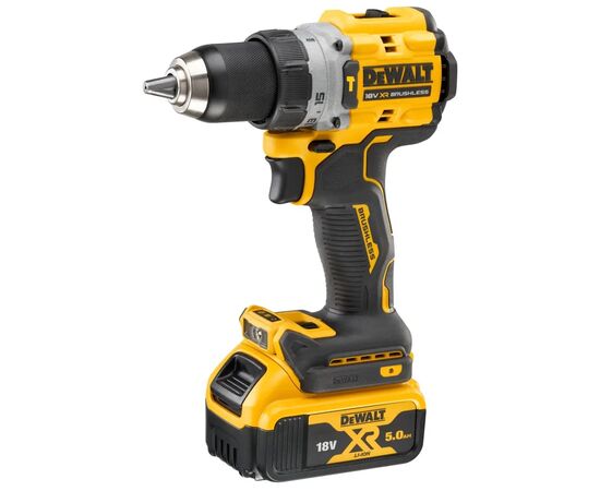 Шуруповерт DeWALT 18V XR Li-Ion 5Ah, 90 Нм, 0-650/0-2000 об/мин., кейс TSTAK (DCD805P2T), изображение 2 Шуруповерт DeWALT 18V XR Li-Ion 5Ah, 90 Нм, 0-650/0-2000 об/мин., кейс TSTAK (DCD805P2T), изображение 2