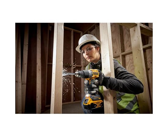 Шуруповерт DeWALT 18V XR Li-Ion 5Ah, 90 Нм, 0-650/0-2000 об/мин., кейс TSTAK (DCD805P2T), изображение 6 Шуруповерт DeWALT 18V XR Li-Ion 5Ah, 90 Нм, 0-650/0-2000 об/мин., кейс TSTAK (DCD805P2T), изображение 6