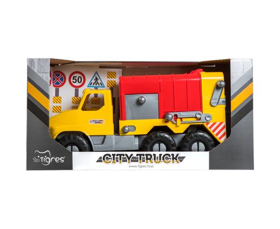 Спецтехника Tigres Авто "City Truck" мусоровоз в коробке (39369), изображение 3 Спецтехника Tigres Авто "City Truck" мусоровоз в коробке (39369), изображение 3