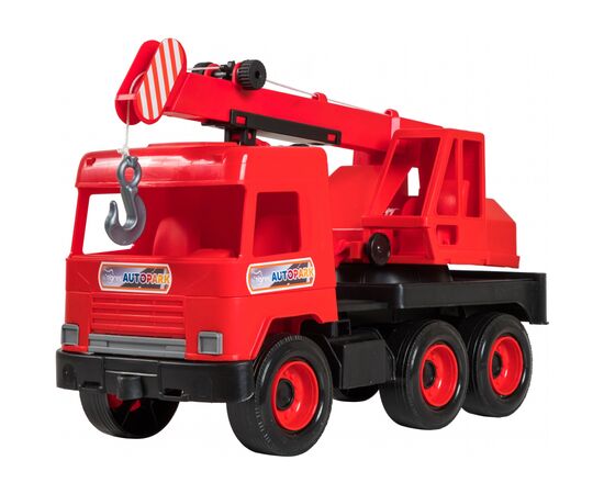 Спецтехника Tigres Авто "Middle truck" кран (красный) в коробке (39487)
