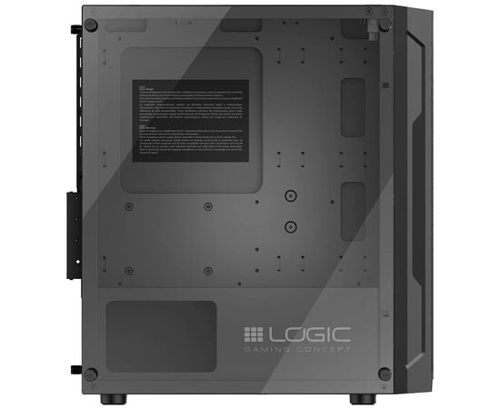 Корпус Logic concept ARAMIS MESH+GLASS ARGB fans 3x120mm (AM-ARAMIS-10-0000000-0002), зображення 5 Корпус Logic concept ARAMIS MESH+GLASS ARGB fans 3x120mm (AM-ARAMIS-10-0000000-0002), зображення 5