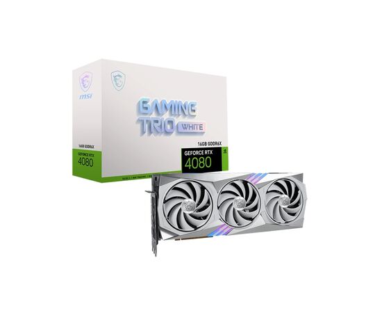 Видеокарта MSI GeForce RTX4080 16Gb GAMING TRIO WHITE (RTX 4080 16GB GAMING TRIO WHITE)