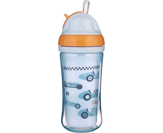 Поїльник-непроливайка Canpol babies Авто подвійна стінка із силіконовою трубочкою 260 мл (74/053)