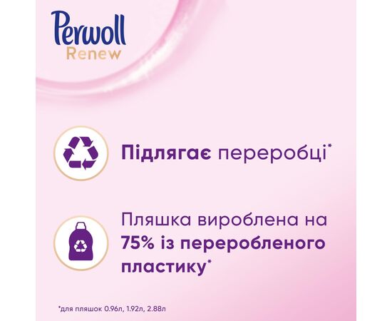 Гель для стирки Perwoll Renew Wool для шерсти, шелка и деликатных тканей 1.98 л (9000101577839), изображение 4 Гель для стирки Perwoll Renew Wool для шерсти, шелка и деликатных тканей 1.98 л (9000101577839), изображение 4
