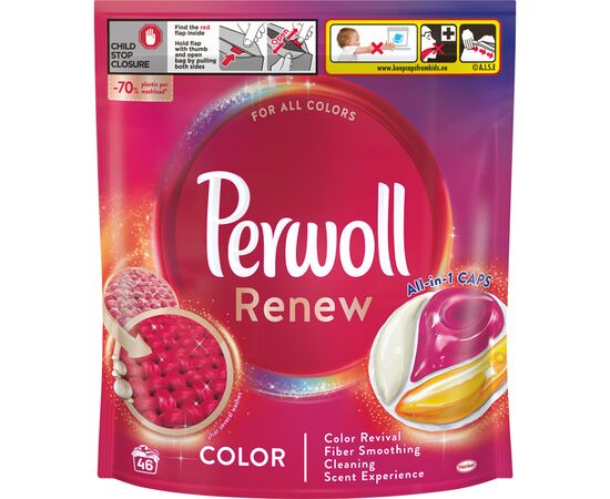 Капсули для прання Perwoll Renew Color для кольорових речей 46 шт. (9000101570588)