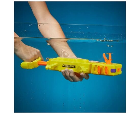 Игрушечное оружие Hasbro Nerf Водный бластер Майнкрафт Аксолотл (F7601), изображение 5