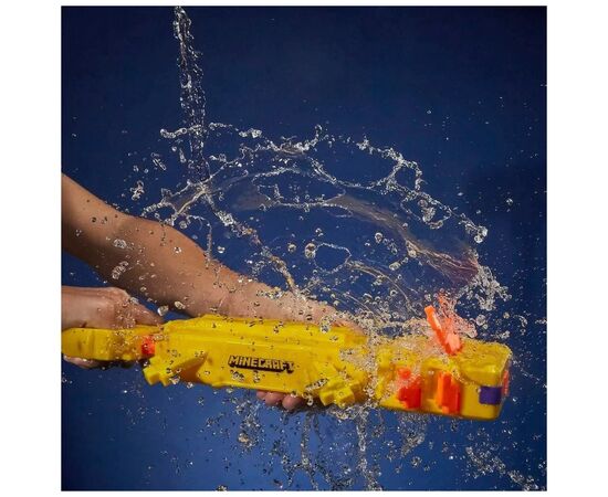 Игрушечное оружие Hasbro Nerf Водный бластер Майнкрафт Аксолотл (F7601), изображение 9
