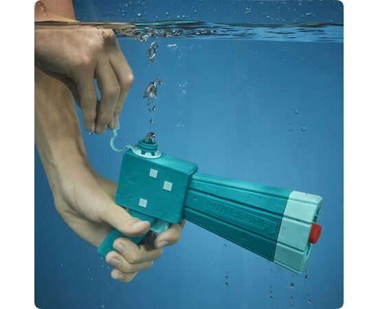 Игрушечное оружие Hasbro Nerf Водный бластер Майнкрафт Глоу Сквид (F7600), изображение 4 Игрушечное оружие Hasbro Nerf Водный бластер Майнкрафт Глоу Сквид (F7600), изображение 4