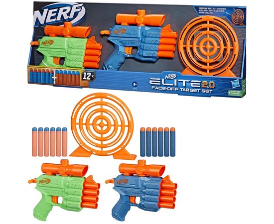 Игрушечное оружие Hasbro Nerf набор бластеров Elite 2.0 fase off Target (F8273), изображение 2 Игрушечное оружие Hasbro Nerf набор бластеров Elite 2.0 fase off Target (F8273), изображение 2