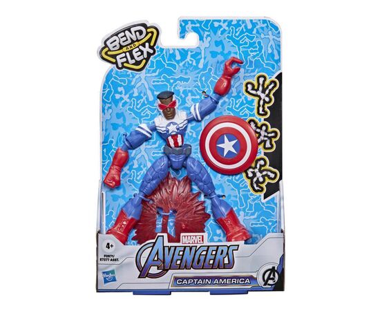 Фигурка Hasbro Avengers Мстители Бенди Капитан Америка (E7377_F0971), изображение 2 Фигурка Hasbro Avengers Мстители Бенди Капитан Америка (E7377_F0971), изображение 2