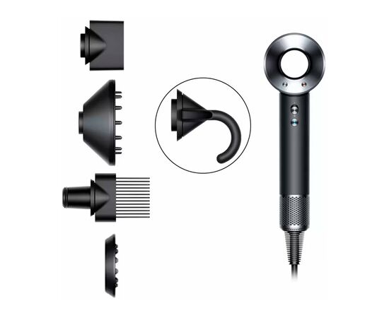 Фен Dyson HD07 Supersonic Black/Nickel (386816-01)