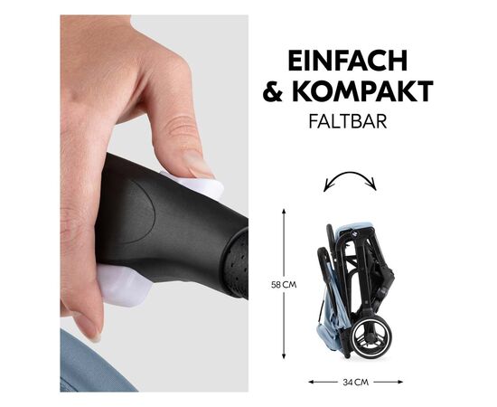 Коляска Hauck Travel N Care Plus Dusty Blue (16019-0), изображение 8 Коляска Hauck Travel N Care Plus Dusty Blue (16019-0), изображение 8