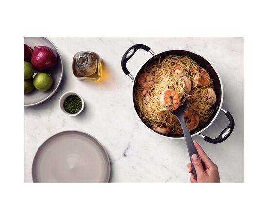 Ложка кухарська Tramontina Ability Spaghetti Nylon Graphitic (25162/160), зображення 4 Ложка кухарська Tramontina Ability Spaghetti Nylon Graphitic (25162/160), зображення 4