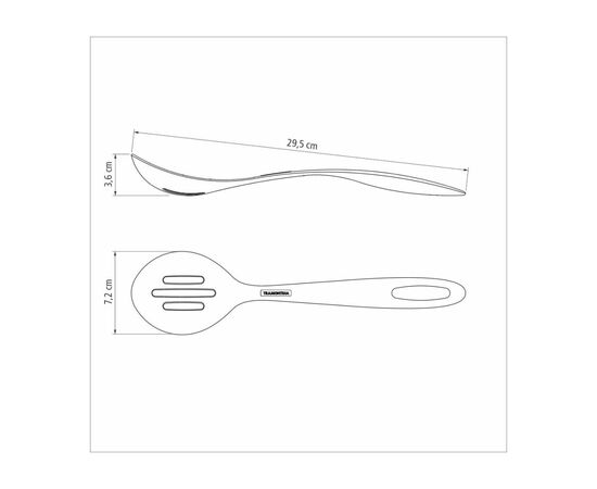 Ложка кухарська Tramontina Ability Slit Nylon Graphitic (25161/160), зображення 6 Ложка кухарська Tramontina Ability Slit Nylon Graphitic (25161/160), зображення 6