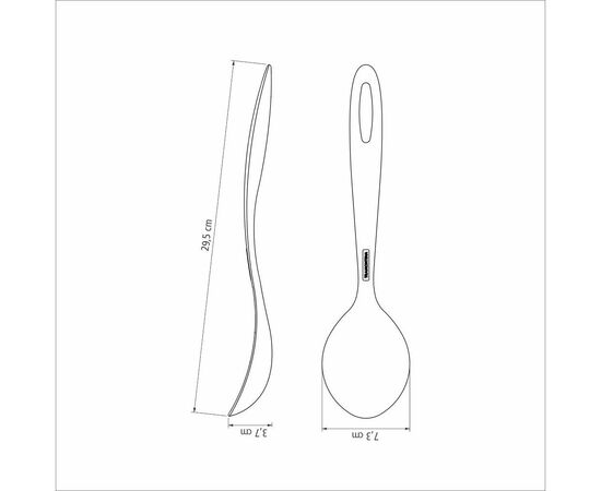 Ложка кухарська Tramontina Ability Nylon Graphitic (25156/160), зображення 2