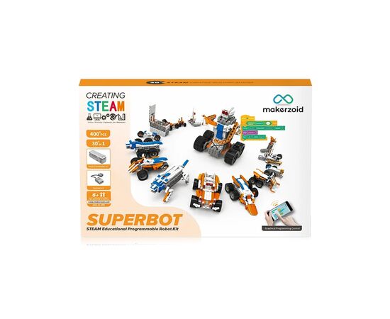 Конструктор Makerzoid Superbot Educational Building Blocks (MKZ-ID-SPB), изображение 2 Конструктор Makerzoid Superbot Educational Building Blocks (MKZ-ID-SPB), изображение 2