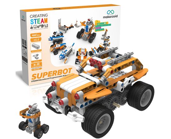 Конструктор Makerzoid Superbot Educational Building Blocks (MKZ-ID-SPB), изображение 4 Конструктор Makerzoid Superbot Educational Building Blocks (MKZ-ID-SPB), изображение 4