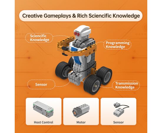 Конструктор Makerzoid Superbot Educational Building Blocks (MKZ-ID-SPB), изображение 6 Конструктор Makerzoid Superbot Educational Building Blocks (MKZ-ID-SPB), изображение 6
