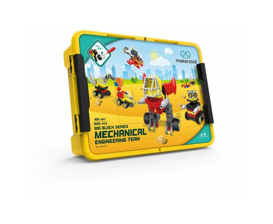 Конструктор Makerzoid Big Building Blocks-Mechanical Engineering Team (MKZ-OBK-MET), зображення 2 Конструктор Makerzoid Big Building Blocks-Mechanical Engineering Team (MKZ-OBK-MET), зображення 2