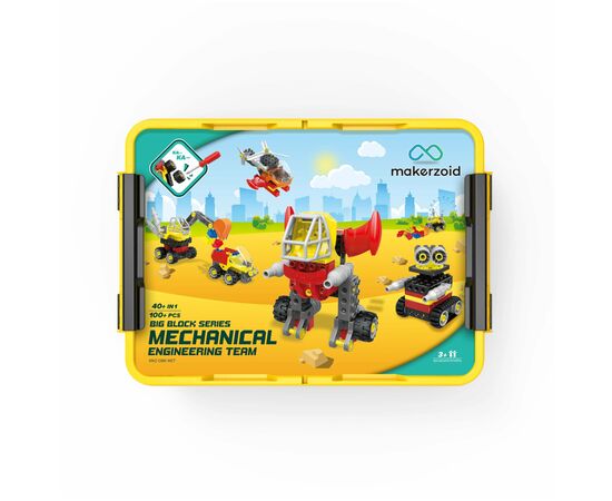 Конструктор Makerzoid Big Building Blocks-Mechanical Engineering Team (MKZ-OBK-MET), зображення 4 Конструктор Makerzoid Big Building Blocks-Mechanical Engineering Team (MKZ-OBK-MET), зображення 4