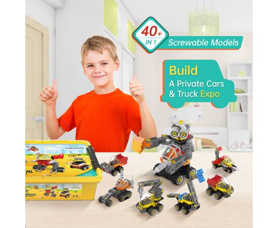 Конструктор Makerzoid Big Building Blocks-Mechanical Engineering Team (MKZ-OBK-MET), зображення 5 Конструктор Makerzoid Big Building Blocks-Mechanical Engineering Team (MKZ-OBK-MET), зображення 5