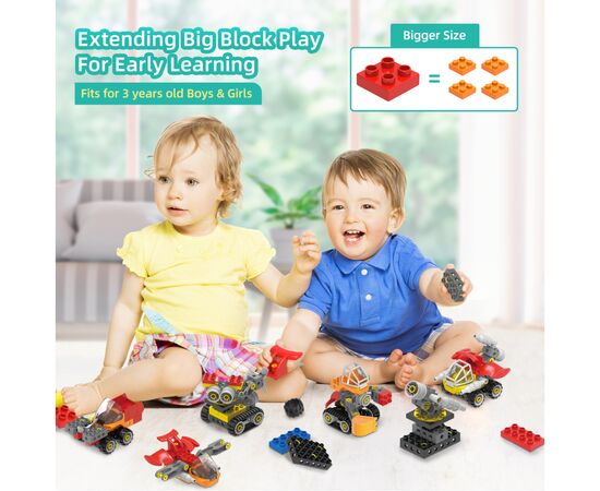 Конструктор Makerzoid Big Building Blocks-Mechanical Engineering Team (MKZ-OBK-MET), зображення 6 Конструктор Makerzoid Big Building Blocks-Mechanical Engineering Team (MKZ-OBK-MET), зображення 6