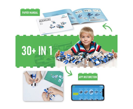 Конструктор Makerzoid Fun Building Blocks (MKZ-BK-FB), изображение 7 Конструктор Makerzoid Fun Building Blocks (MKZ-BK-FB), изображение 7