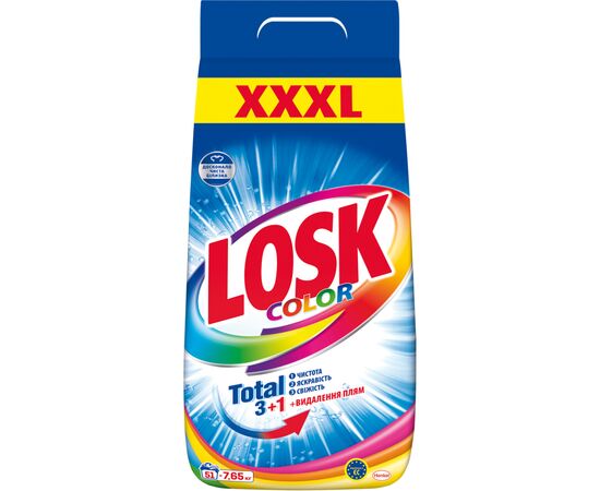 Пральний порошок Losk Color для кольорових речей 7.65 кг (9000101547146)