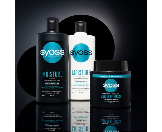 Маска для волос Syoss Moisture Boost Интенсивная для сухих волос 500 мл (9000101631685), изображение 7 Маска для волос Syoss Moisture Boost Интенсивная для сухих волос 500 мл (9000101631685), изображение 7