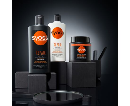 Маска для волос Syoss Repair Boost Интенсивная для поврежденных волос 500 мл (9000101630565), изображение 7 Маска для волос Syoss Repair Boost Интенсивная для поврежденных волос 500 мл (9000101630565), изображение 7