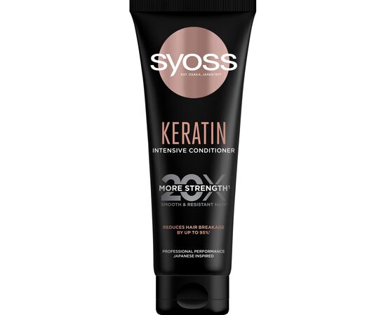 Кондиціонер для волосся Syoss Keratin Інтенсивний з екстрактом блакитного лотосу для ламкого волосся 250 мл (9000101665703)
