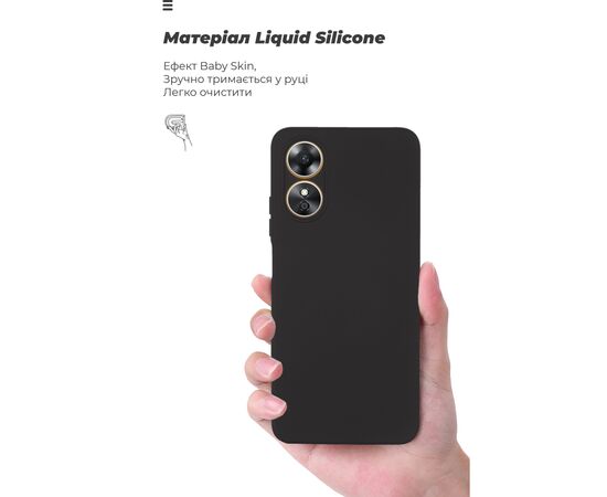 Чехол для мобильного телефона Armorstandart ICON Case OPPO A17 4G Camera cover Black (ARM64847), изображение 4 Чехол для мобильного телефона Armorstandart ICON Case OPPO A17 4G Camera cover Black (ARM64847), изображение 4