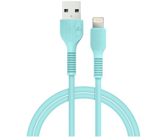 Дата кабель USB 2.0 AM to Lightning 1.2m AL-CBCOLOR-L1MT Mint ACCLAB (1283126518195)