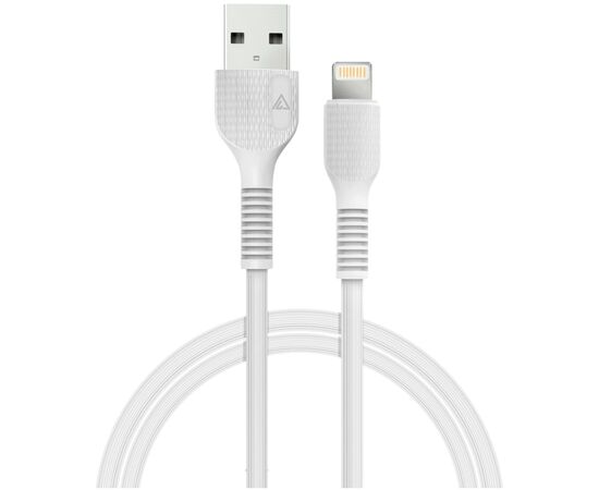 Дата кабель USB 2.0 AM to Lightning 1.2m AL-CBCOLOR-L1WT White ACCLAB (1283126518225)