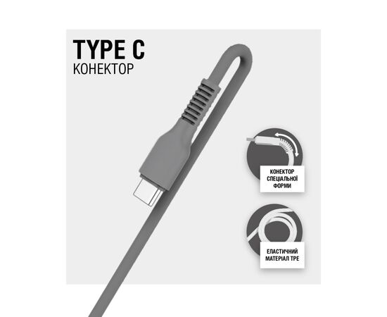 Дата кабель USB 2.0 AM to Type-C 1.2m AL-CBCOLOR-T1BK Black ACCLAB (1283126518232), зображення 3 Дата кабель USB 2.0 AM to Type-C 1.2m AL-CBCOLOR-T1BK Black ACCLAB (1283126518232), зображення 3