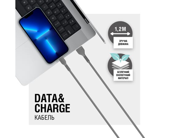 Дата кабель USB 2.0 AM to Type-C 1.2m AL-CBCOLOR-T1BK Black ACCLAB (1283126518232), зображення 4 Дата кабель USB 2.0 AM to Type-C 1.2m AL-CBCOLOR-T1BK Black ACCLAB (1283126518232), зображення 4